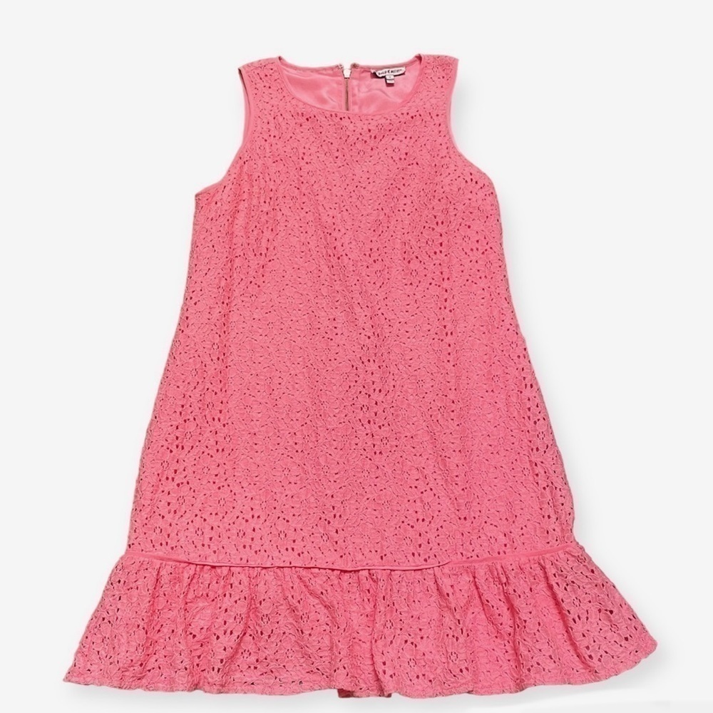 Juicy Couture Floral Lace Ruffle Sleeveless Dress - Picture 11 of 11